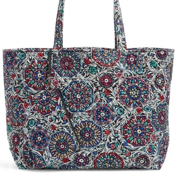 NWT Vera Bradley Grand Tote in Stained Glass Medallion - Picture 10 of 10
